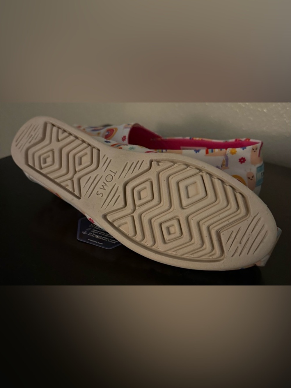 TOMS Alpargata Rainbow Snails Print Slip-On Shoes | Ortholite Comfort Women’s 9 - Picture 8 of 8
